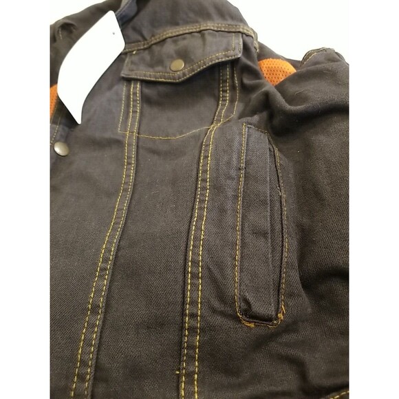 Skyline Wears Heavy Industrial Women's Denim Black Vest XL NWT               T35 - Picture 5 of 10